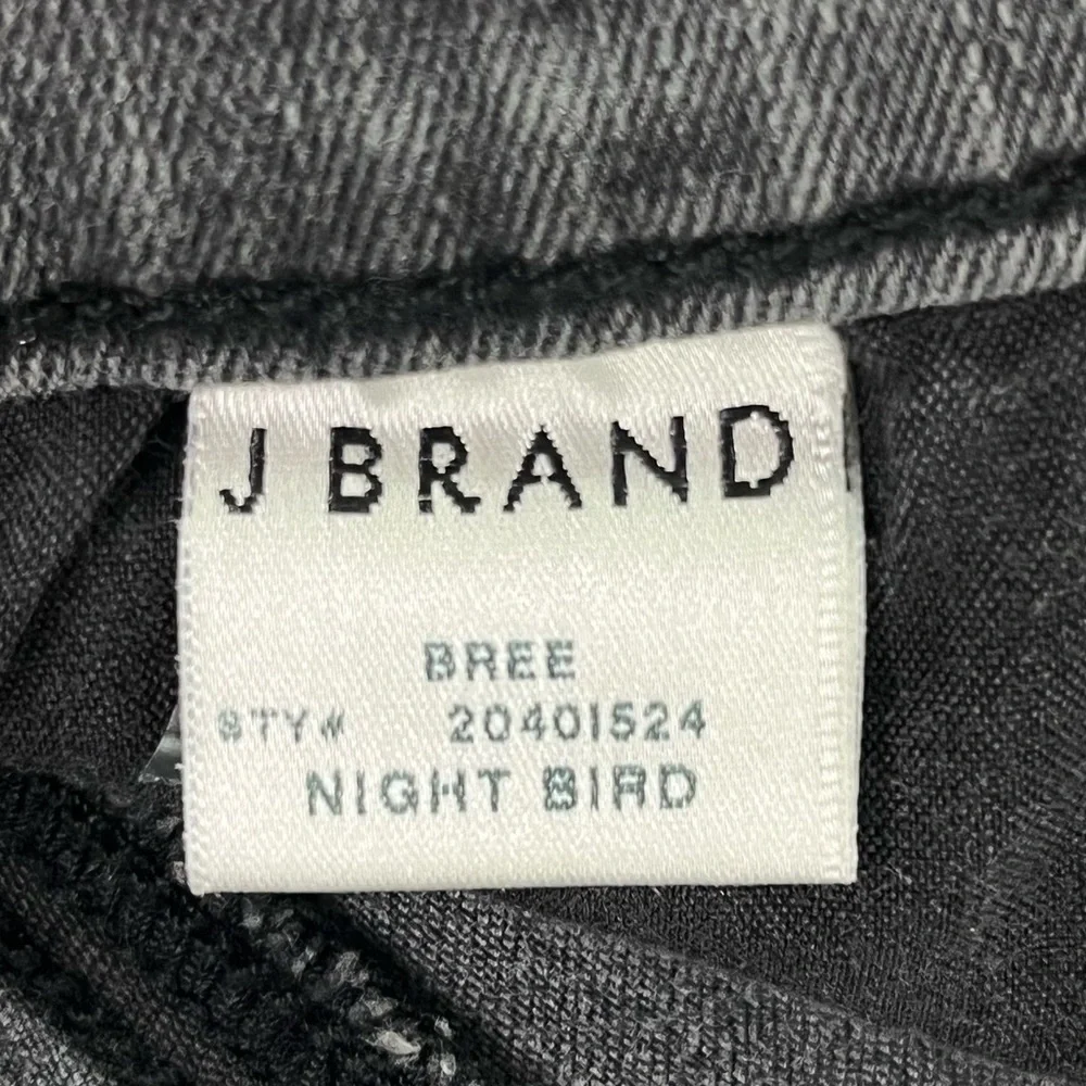 SOLD! J Brand Bree Cropped Skinny Ankle Jeans in Nightbird Faded Black Wash - Picture 10 of 12